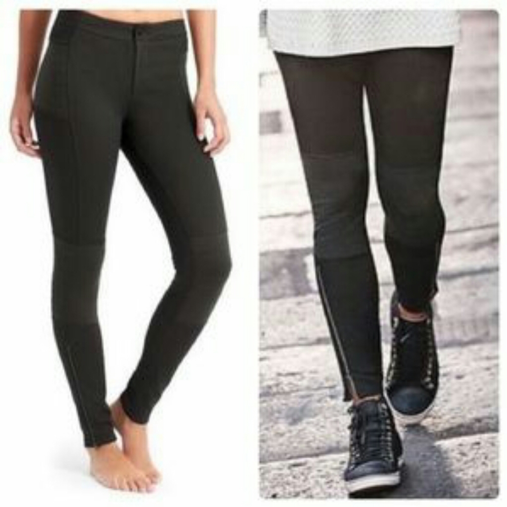 Atheta Trailsetter Moto Pants, Olive Green, Size 4